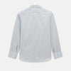 View 3 of product A forest green micro tattersall Westminster shirt by Turnbull & Asser with long sleeves, pointed collar, button-down front, and a tailored fit is displayed flat on a white background.
