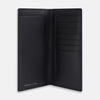 View 2 of product A navy, rectangular men's wallet—the B Cut Continental Wallet by Turnbull & Asser—made from smooth leather with visible edge stitching, shown closed against a plain white background.