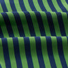 Green and Navy Candy Stripe Silk Weekend Fit Harold Shirt