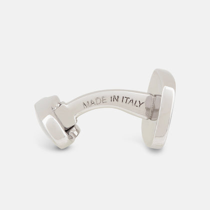 Navy Rounded Square Cufflinks