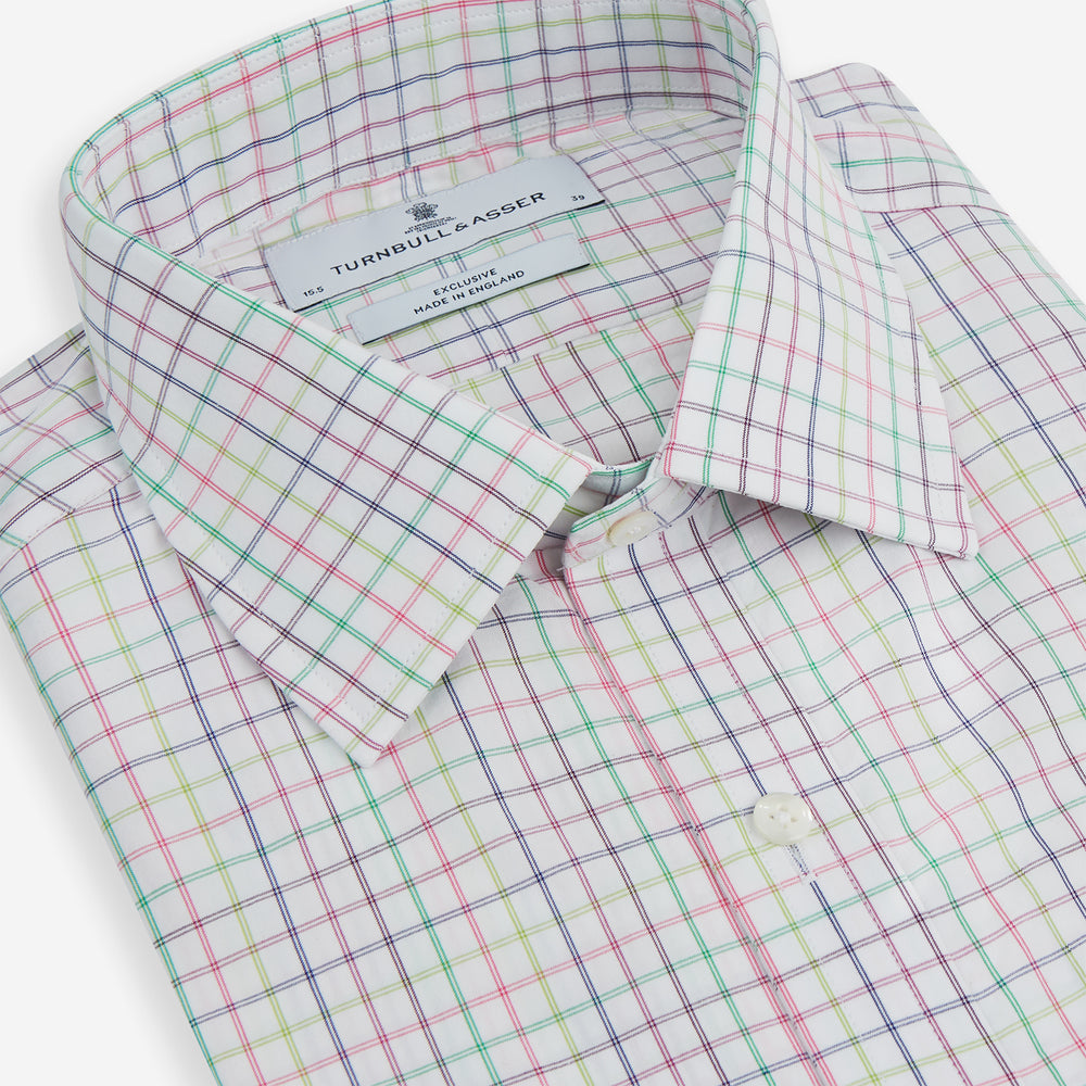 Multicoloured Double Grid Check Mayfair Shirt