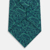 View 3 of product The Kelly Green Paisley Printed Silk Tie by Turnbull & Asser features an elegant paisley pattern and is expertly crafted from luxurious English silk.