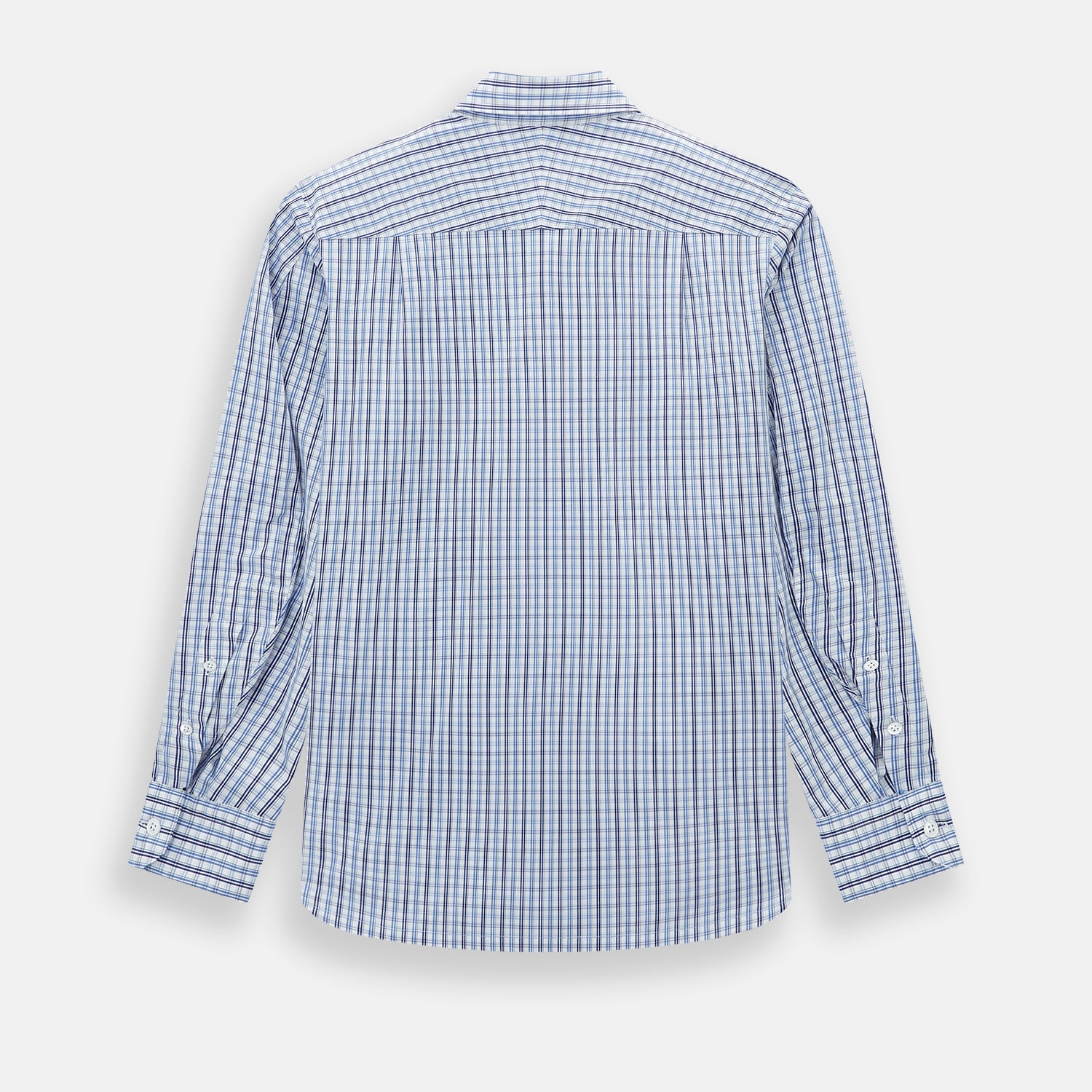 Image 3 of product Blue and Navy Multi Check Piccadilly Shirt