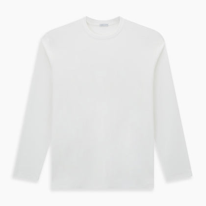 White Long-Sleeve T-shirt Image 6