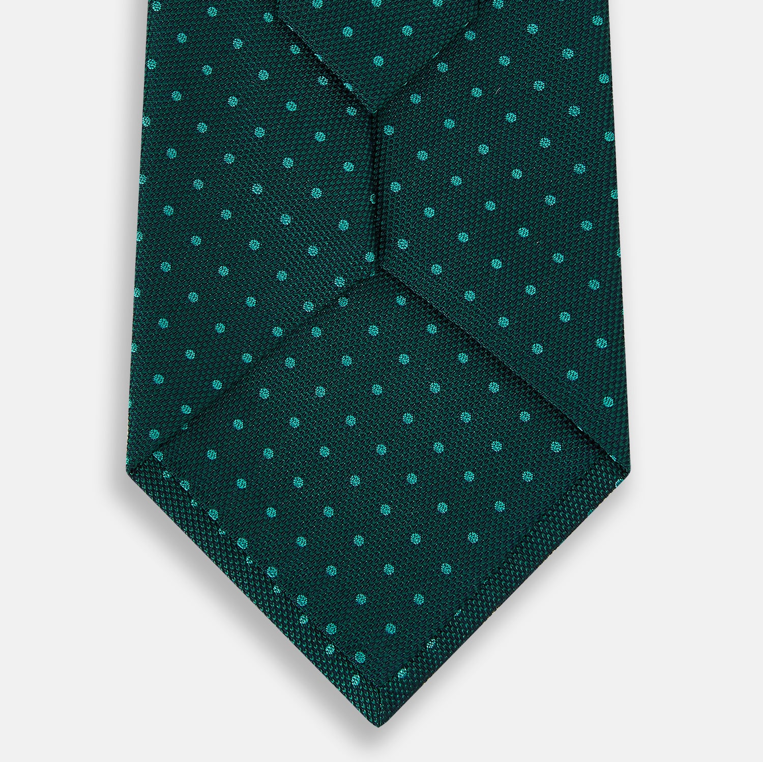 Blue and Forest Green Micro Dot Silk Tie