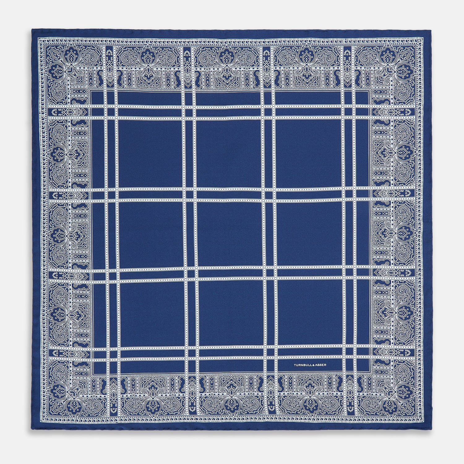 Image 9 of product Azzurro Paisley Bandanda Patterned Silk Pocket Square