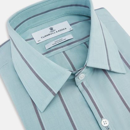 Light Sage Track Stripe Westminster Shirt