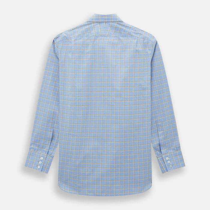 Blue and Yellow Windowpane Mayfair Shirt Image 2