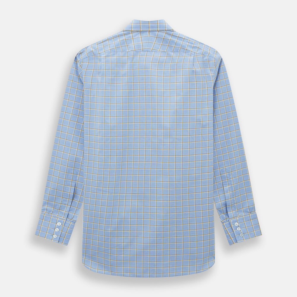 Blue and Yellow Windowpane Mayfair Shirt