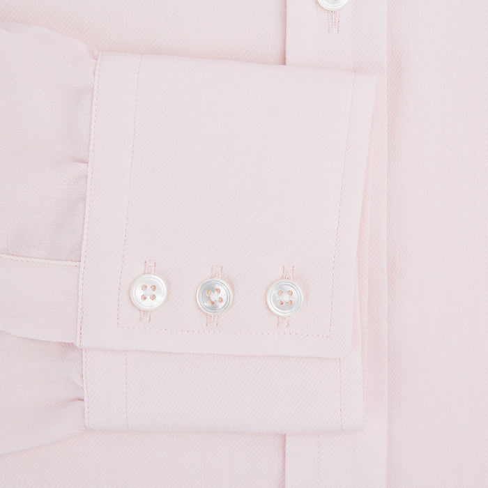 Pale Pink Cotton Cashmere Mayfair Shirt Image 3