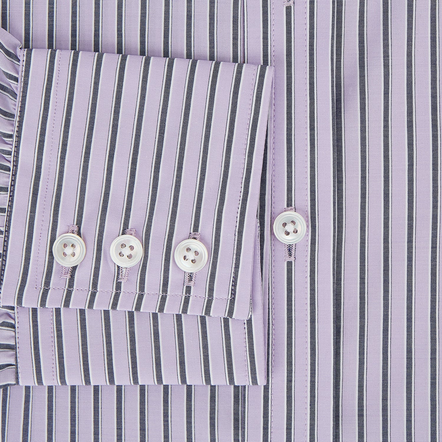 Image 4 of product Lilac Ticking Stripe Mayfair Shirt