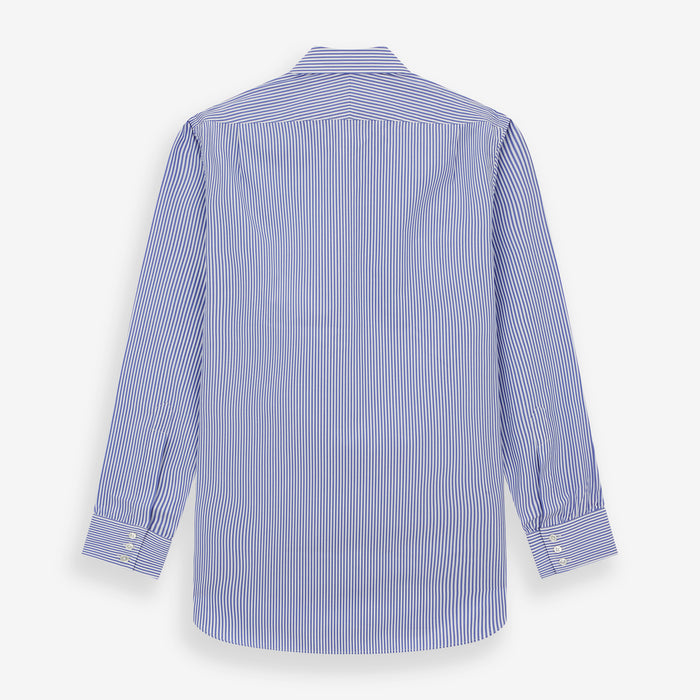 Blue Bengal Stripe Shirt with T&A Collar and 3-Button Cuffs Image 2