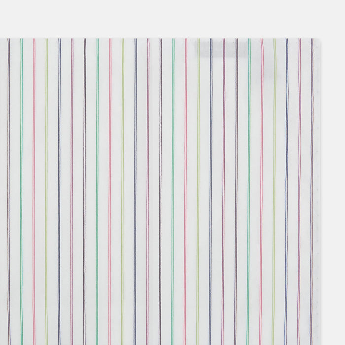 Green Multi Double Pinstripe Hand-Rolled Handkerchief
