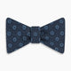 Navy Medallion Silk Bow Tie