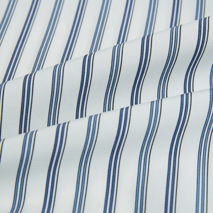 Sapphire Blue Multi Track Stripe Westminster shirt Image 7