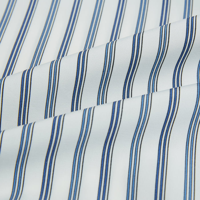 Sapphire Blue Multi Track Stripe Westminster shirt Image 7