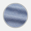 View 1 of product Close-up of BESPOKE FABRIC 1341 07 by Turnbull & Asser: blue and white plaid with a crisscross pattern, displayed in a circular frame on white—perfect for custom shirts or distinctive monogram designs.