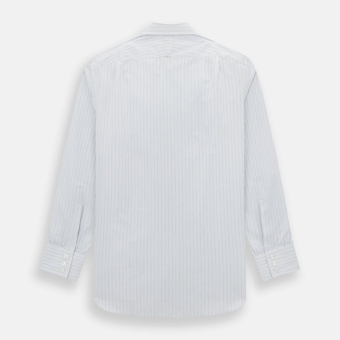Navy and Blue Pinstripe Mayfair Shirt Image 2