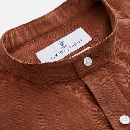 Rust Cotton Weekend Fit Blake Shirt Image 3
