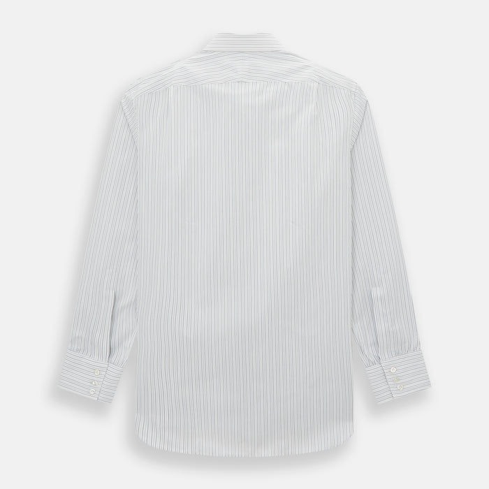 Blue Multi-Tone Double Pinstripe Mayfair Shirt Image 2