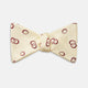 Yellow Geometric Rings Silk Bow Tie