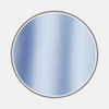 View 1 of product A close-up, circular view of Turnbull & Asser's Mid Blue Micro-Check Cotton Fabric, featuring a subtle check pattern and bordered by a thin gray ring on a plain white background.
