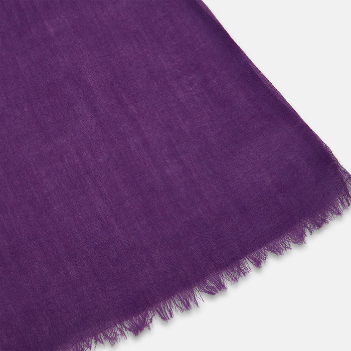 Purple Cashmere Scarf Image 1