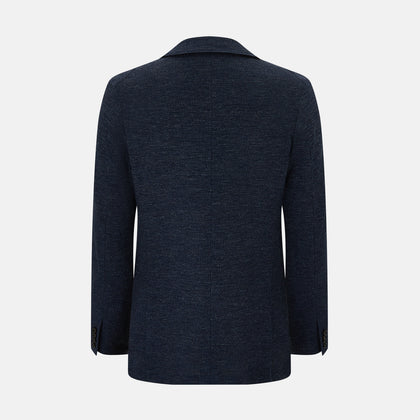 Navy Linen Blend Cambridge blazer Image 2
