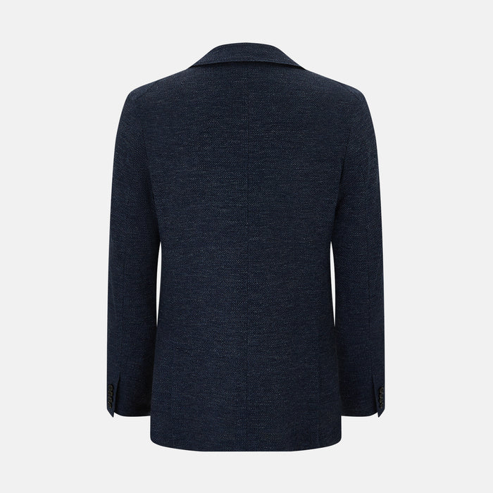 Navy Linen Blend Cambridge blazer Image 2