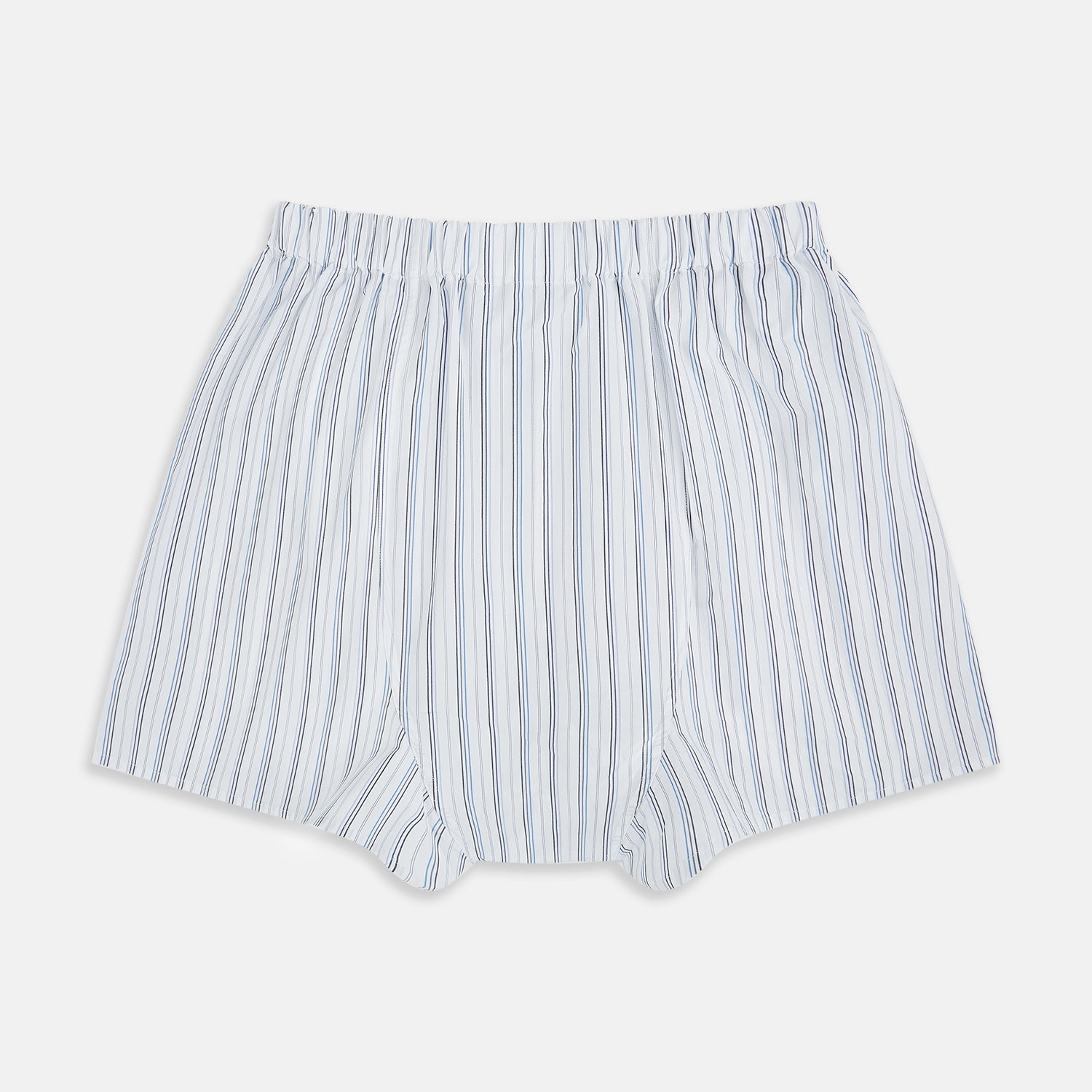 Blue Fine Track Stripe Godfrey Boxer Shorts