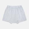 Blue Fine Track Stripe Godfrey Boxer Shorts