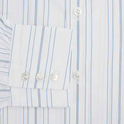 Pale Blue Multi Stripe Mayfair Shirt Image 3
