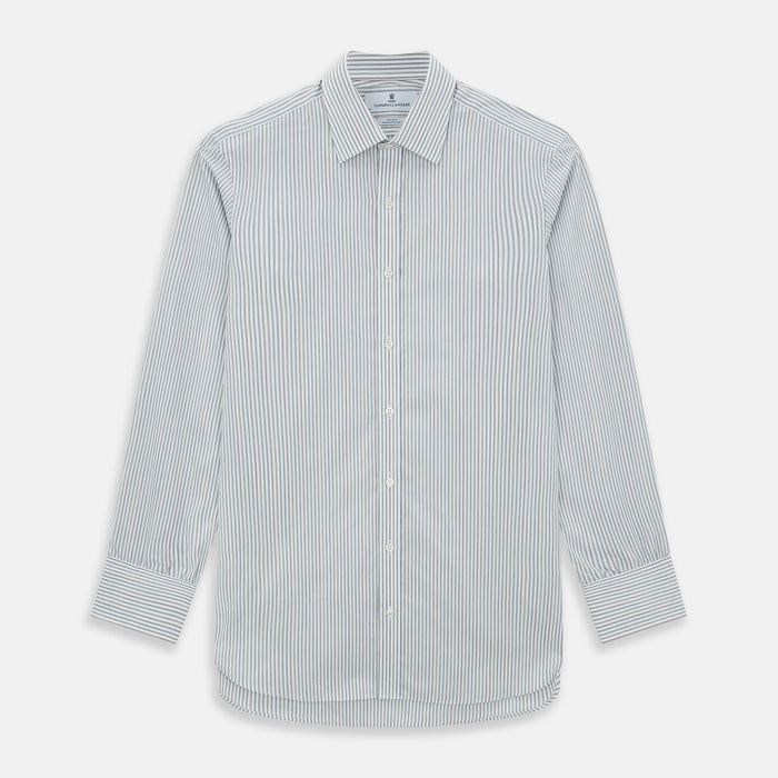 Forest Green with Multicoloured Music Stripe Mayfair Shirt