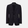 Long Navy Single Breasted Suit