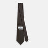 View 4 of product The Turnbull & Asser White and Brown Micro Dot Silk Tie features a refined micro dot pattern—an essential accessory for any men's wardrobe.