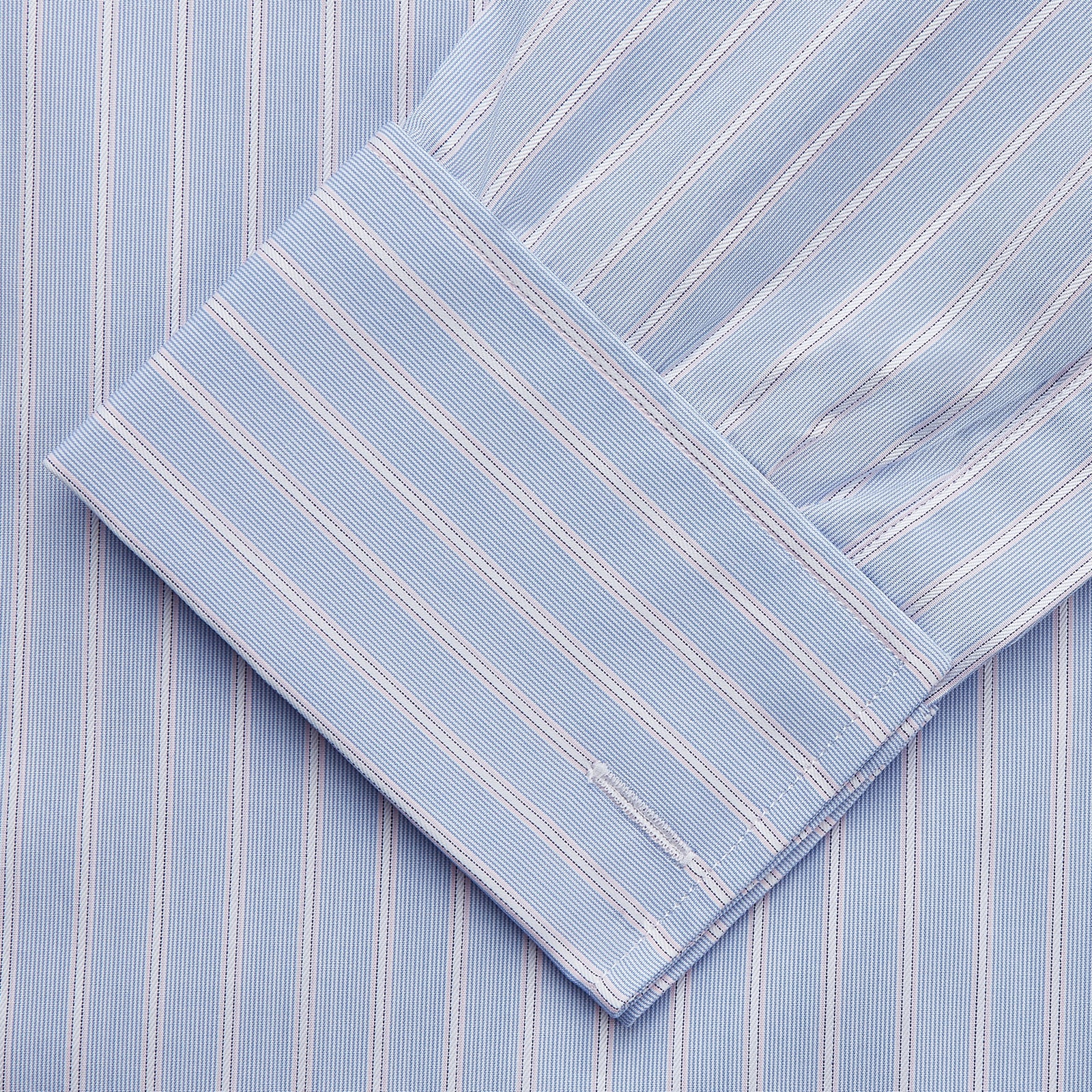 Image 3 of product Blue Multi Stripe Cotton Regular Fit Whitby Shirt