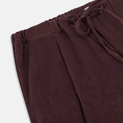 Burgundy Corduroy Miles Trousers