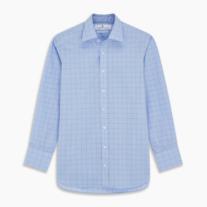 Blue Prince of Wales Check Mayfair Shirt Image 5
