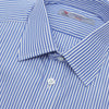 Blue Bengal Stripe Shirt with T&A Collar and Double Cuffs