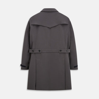 Charcoal Melange John Arthur Trench Coat Image 2