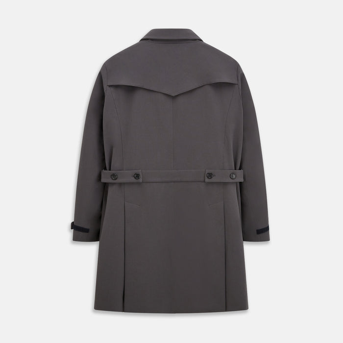 Charcoal Melange John Arthur Trench Coat Image 2