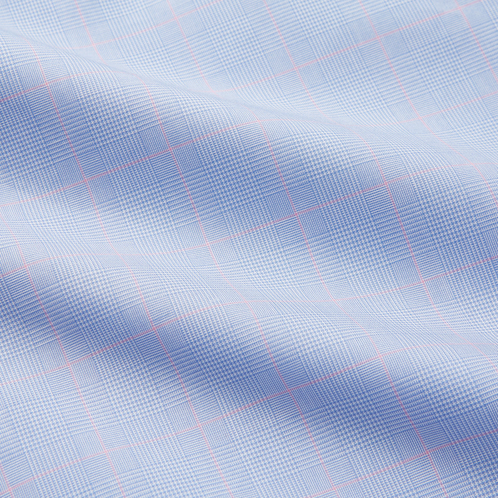 Blue and Pink Prince of Wales Check Belgravia Shirt