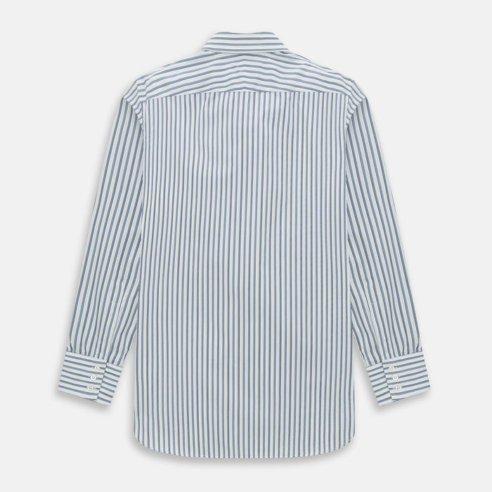 Sapphire Blue Multi Track Stripe Westminster shirt Image 2