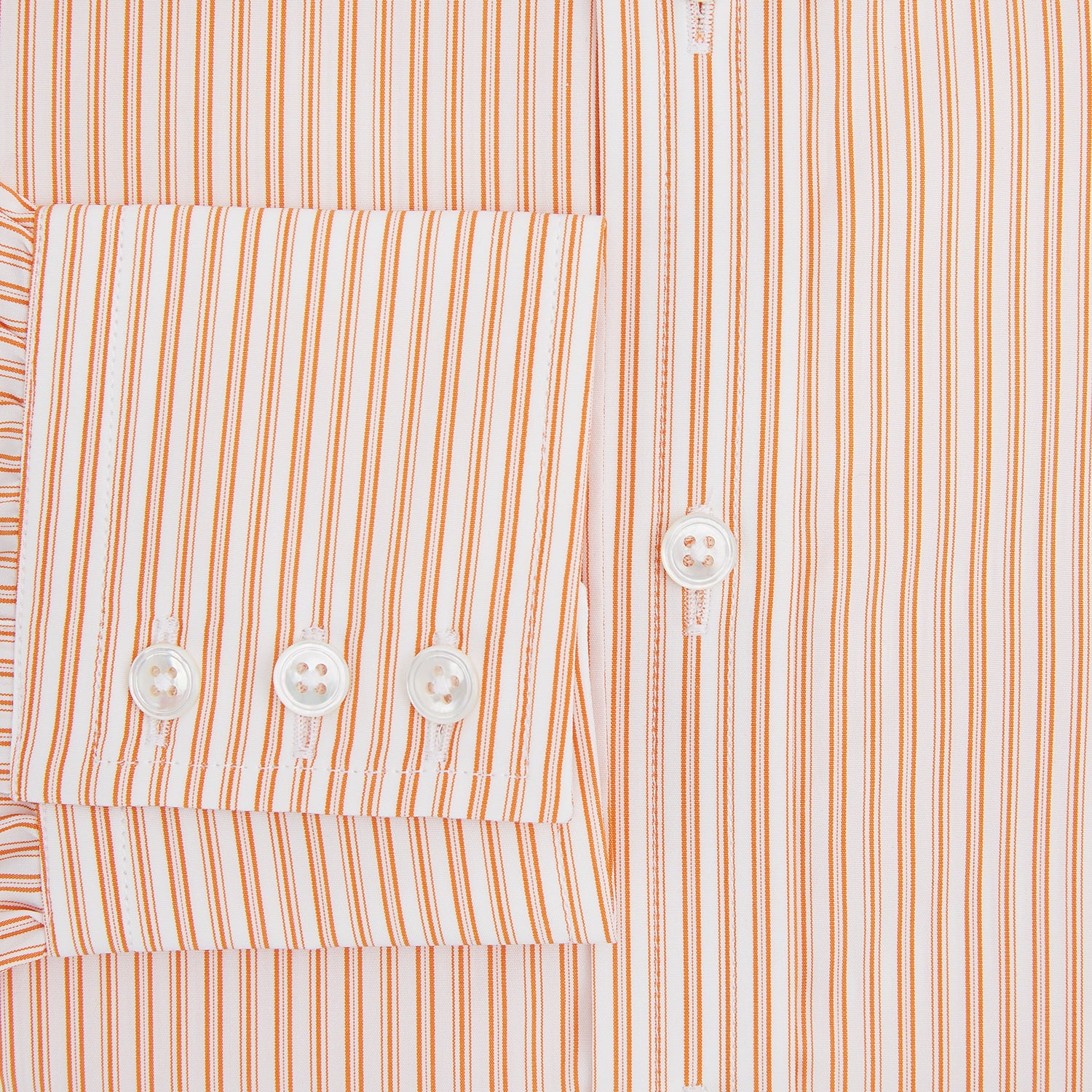 Orange Ticking Stripe Mayfair Shirt