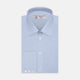 Light Blue End-on-End Shirt with T&A Collar and 3-Button Cuffs