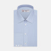 Light Blue End-on-End Shirt with T&A Collar and 3-Button Cuffs