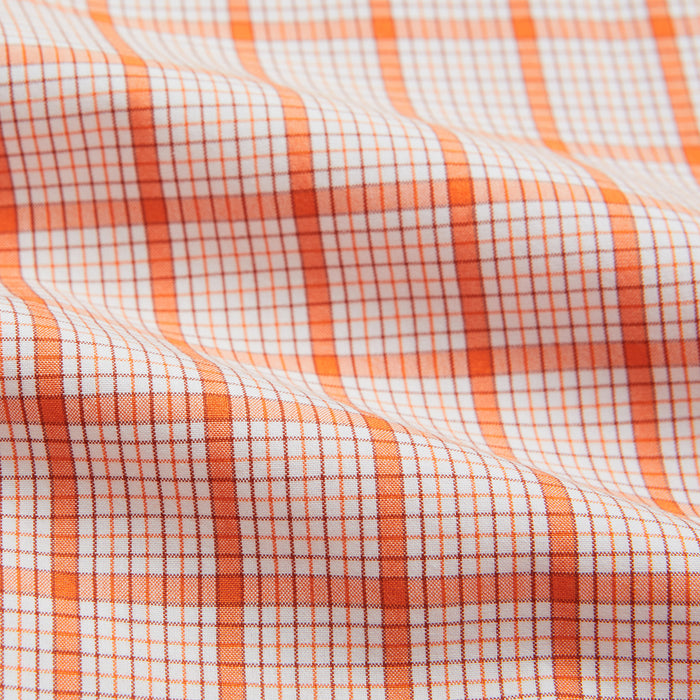Orange Graph Overlay Check Mayfair Shirt Image 4