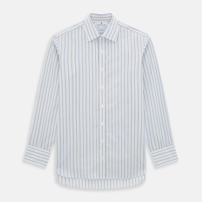 Navy and Blue Multi Stripe Mayfair Shirt