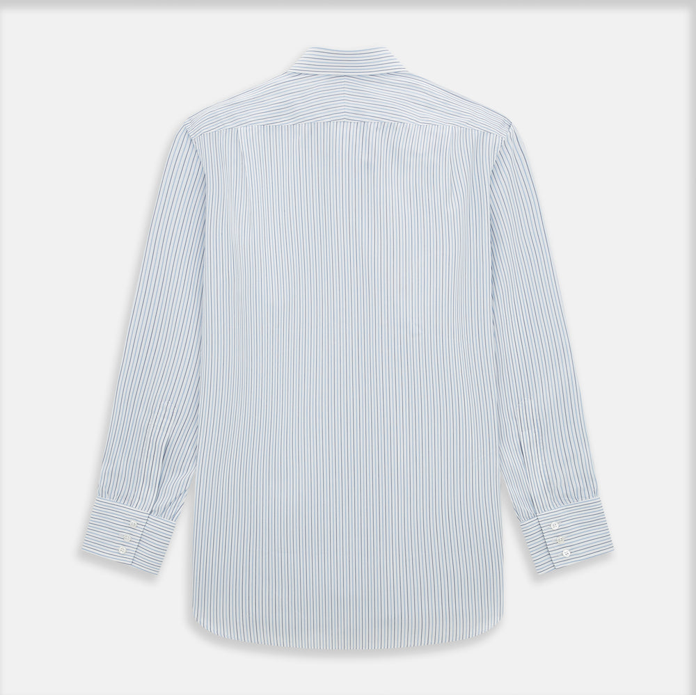 Navy and Blue Shadow Stripe Mayfair Shirt