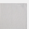 View 2 of product The Red Multi Graph Check Hand-Rolled Handkerchief by Turnbull & Asser features thin black, red, and blue lines forming small squares on white fabric, finished with delicate hand-rolled edges.